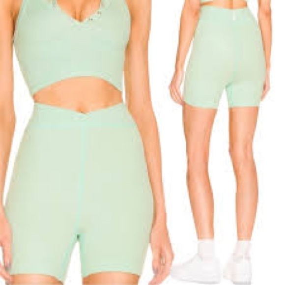 NWT free people free throw shorts size small women’s mint green - Picture 9 of 9